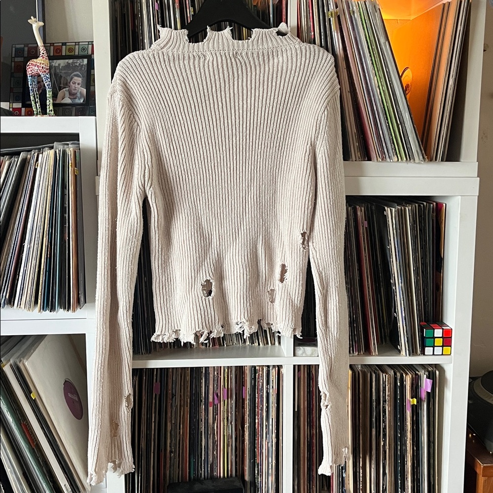 LF Wild Flower Sweater beige Size M